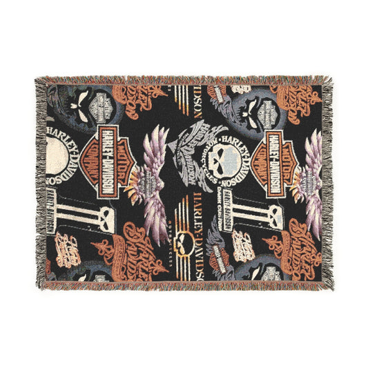 Iconic Rider Logos Blanket