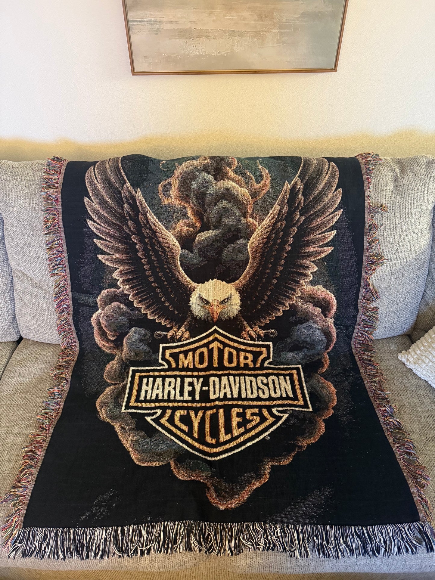American Eagle Harley Blanket
